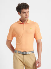 Men’s Solid Performance Golf Polo Shirt – Lightweight Breathable Fit (Orange)