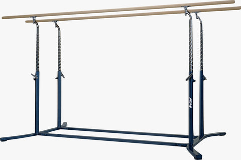Parallel Bars Wooden & Steel Base Adjustable Parallel Bars Made With Improved Steel Pipe