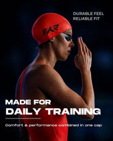 FYR Red Silicone Swimming Cap