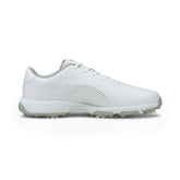 Puma Men’s Drive Fusion Tech MD Spiked Golf Shoes - White/Black