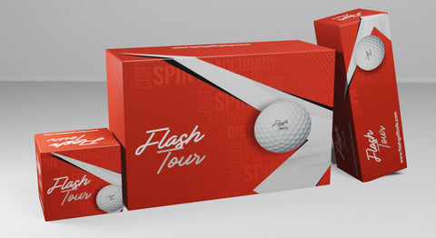 Flash Tour Golf Balls - Pack Of 12 Pcs (1 Dozen)