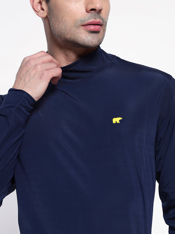 Jack Nicklaus Mock Neck Full Sleeves Polos