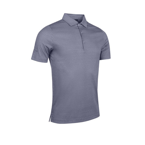 Glenmuir Men's Alyth Golf Polo - Light Grey/Navy