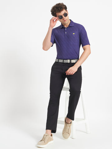 Premium Textured Polo Shirt – Modern Fit, Breathable Comfort