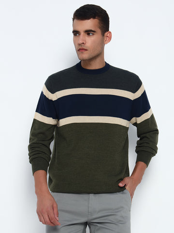 Jack Nicklaus Birdseye Stripe Sweater
