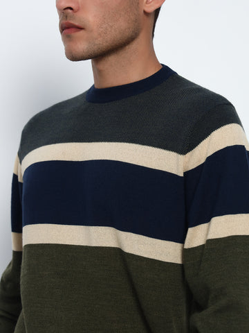 Jack Nicklaus Birdseye Stripe Sweater