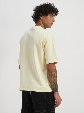Oversized Essential T-Shirt For Men Ecru