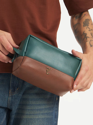 Zybe Signature Leather Pouch Green