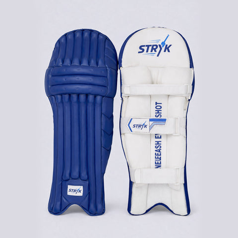 STRYK Cricket Leg Guards, Blue, Professional Batting Pads with Vertical Bolster Design