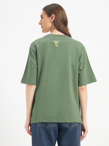 Oversized Essential T-Shirt For Women Sage Green