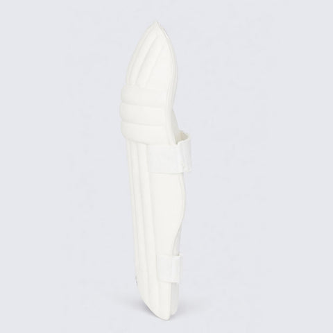 STRYK Cricket Batting Leg Guards for Men | Premium PU Facing | High Density Foam Padding | Lightweight & Comfortable Fit | White