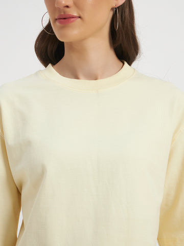 Oversized Essential T-Shirt For Women Ecru