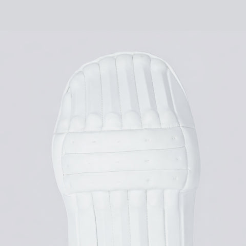 STRYK Cricket Batting Leg Guards for Men | Premium PU Facing | High Density Foam Padding | Lightweight Protection | White