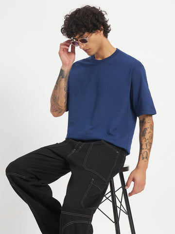 Oversized Essential T-Shirt For Men Cobalt Blue
