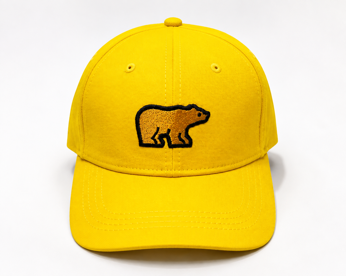 Jack Nicklaus Yellow Bear Embroidered Adjustable Golf Cap