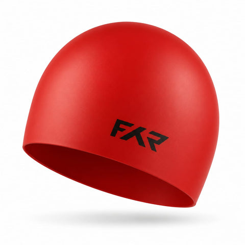 FYR Red Silicone Swimming Cap