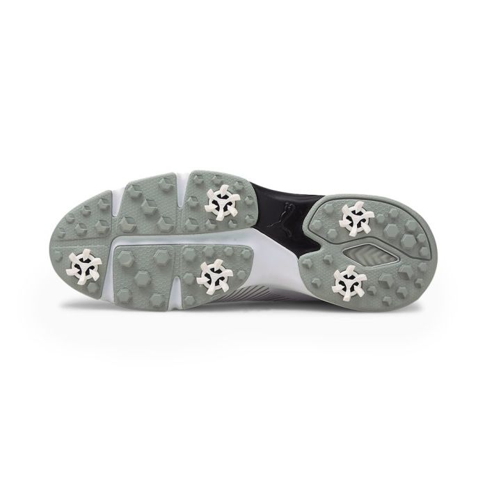 Puma Men’s Drive Fusion Tech MD Spiked Golf Shoes - White/Black