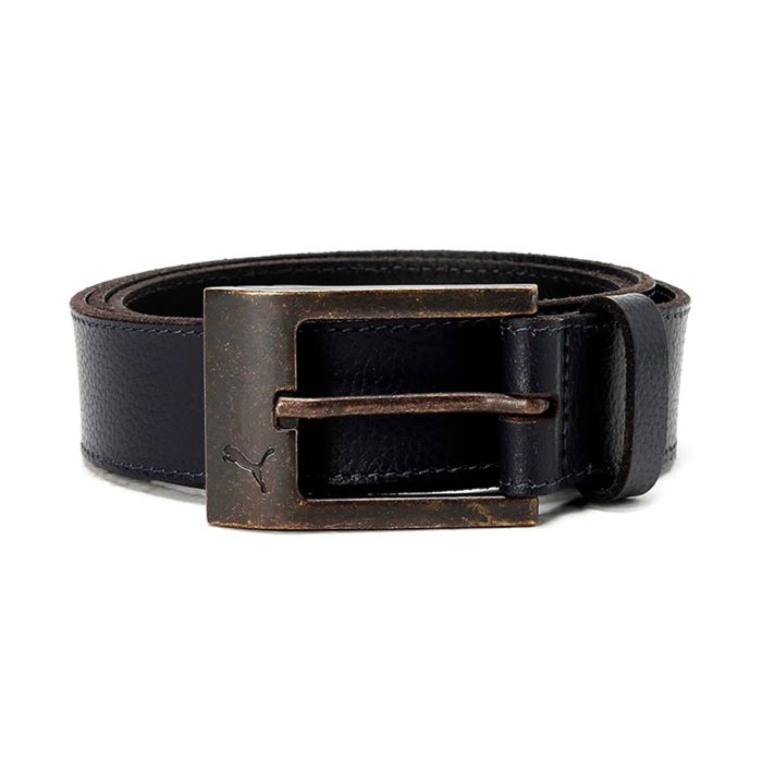 Puma Men’s Stylised Leather Belt - Navy