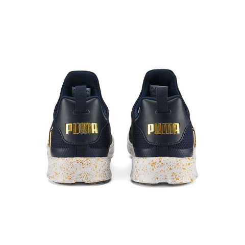 Skip Puma Women's X PTC Laguna Fusion Sport MD Spikeless Golf Shoes - Navy Blazer/ Team Gold