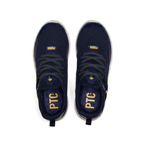 Skip Puma Women's X PTC Laguna Fusion Sport MD Spikeless Golf Shoes - Navy Blazer/ Team Gold