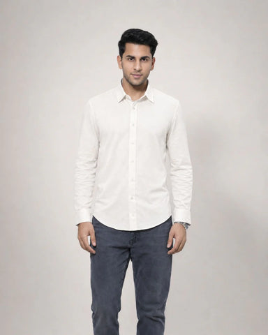 ZYBE Ivory Linen Shirt