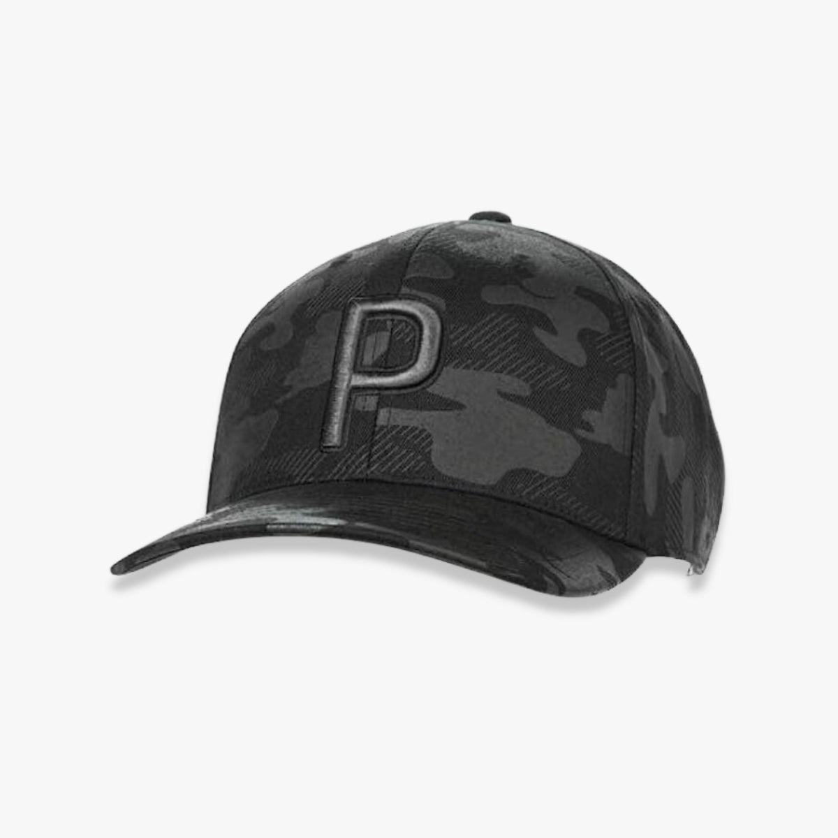 Puma Camo Pattern P Snapback Cap Black