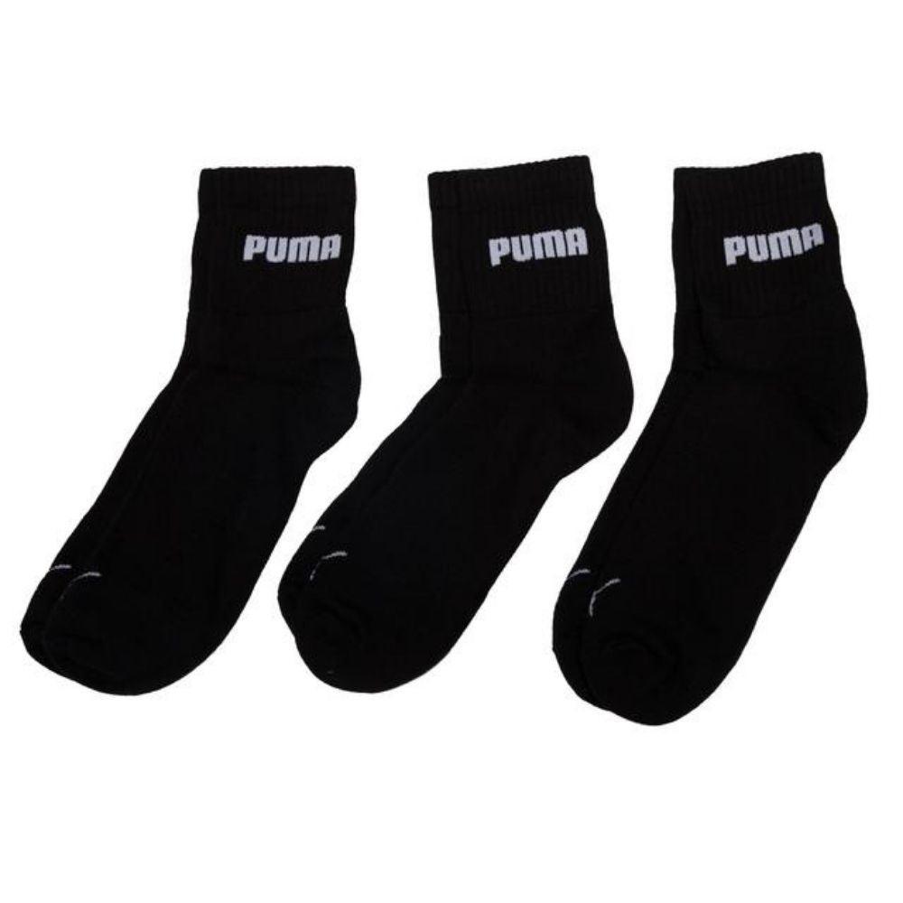 Puma Unisex Solid Knitted Ankle Length Socks (Pack Of 3)